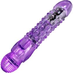 Naturally Yours Bump n Grind Textured Vibrator, 6.25 Inch, Purple
