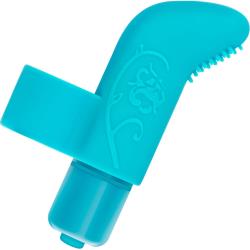 Blush Play with Me Silicone Finger Vibrator, 3.5 Inch, Blue