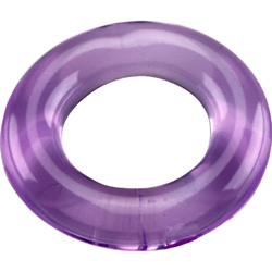 Spartacus Flexible Elastomer Round Donut Cock Ring, Purple