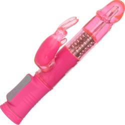 CalExotics Shane`s World Slim Jack Rabbit Female Vibrator, 8.5 Inch, Pink