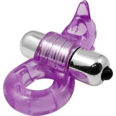 Purrfect Pets Tickle Me Dolphin Vibrating Cockring, Purple