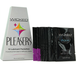 Wicked Pleasers 10 Lubricant Packettes, 0.10 fl.oz (3 mL) Each