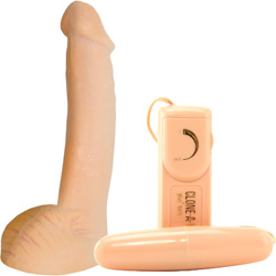 Clone-A-Willy Plus Balls Kit to Make Your Own Silicone Vibrating Dildo, Light Skin Tone