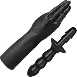 Doc Johnson TitanMen Hand Vac-U-Lock Dildo, 11.5 Inch, Black