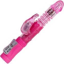 Adam and Eve First Thruster Rabbit Vibrator, 10 Inch, Pink