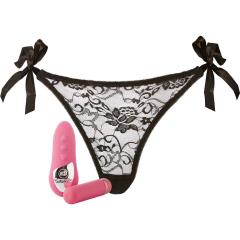 Sensuelle Pleasure Panty with 15 Function Wireless Remote Bullet Vibe, Pink