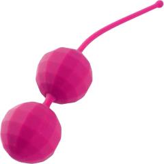 Elan Petit Boule Silicone Kegel Balls Exerciser, 1.25 Inch Diameter, Hot Pink