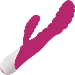 Gossip Diana Dual Action Silicone Vibrator, 8.5 Inch, Magenta