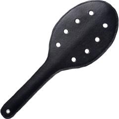 STRICT Deluxe Rounded Paddle with Holes, 15.75 Inch, Black