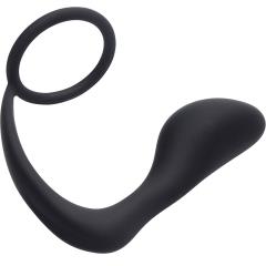 Prostatic Play Explorer II Stimulator and Cock Ring by XR Brands, 3.5 Inch, Black