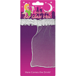 Bride to Be Bar Glass Veil, One Size, White