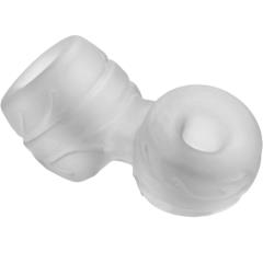 Perfect Fit SilaSkin Cock Ring and Ball Stretcher, Clear