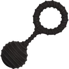 COLT Large Weighted Silicone Cock Ring, 1.25 Inch, Black