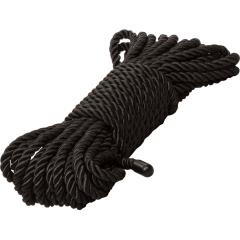Scandal BDSM Nylon Restraint Rope for Lovers, 33 Feet, Jet Black
