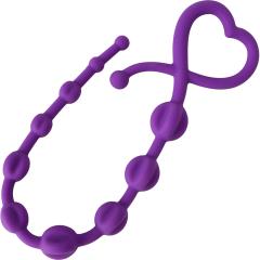 Gossip Hearts & Spurs Anal Beads, 14 Inch, Violet