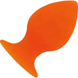 Rooster Daddy-O Silicone Butt Plug, 5 Inch, Orange