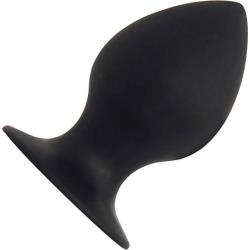 Rooster Daddy-O Silicone Butt Plug, 5 Inch, Black