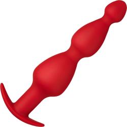 Forto F-52 Cone Beads Anal Plug, 7.5 Inch, Red