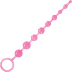 Firefly Glow-in-the-Dark Pleasure Beads, 12 Inch, Pink