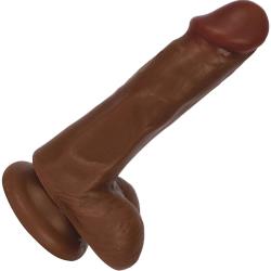 Thinz Slim Dong with Balls by Curve Novelties, 6 Inch, Chocolate