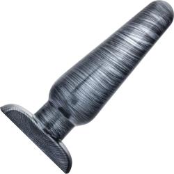 Jet Smooth Butt Plug, 6.5 Inch, Carbon Metallic Black