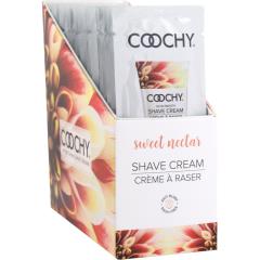 Coochy Oh So Smooth Shave Cream, Display Box of 24 Foil Packets, Sweet Nectar
