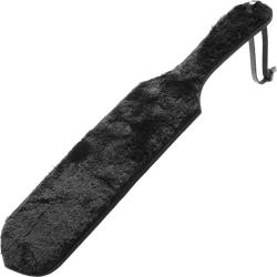 Rouge Double Sided Furry Paddle, 13.5 Inch, Black
