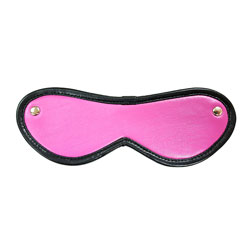 Rouge Leather Blindfold Eye Mask, Pink