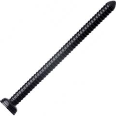 Hosed Ribbed Hose Extra Long Dildo by XR Brands, 19 Inch, Black