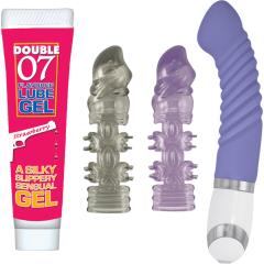 My Personal Pleasure Strawberry Flavored Lube And G Spot Vibe Kit