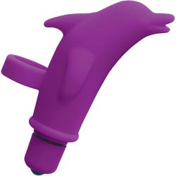 Nasstoys Seduce Me Dolphin Clit Pleaser Finger Vibe, 3.5 Inch, Purple