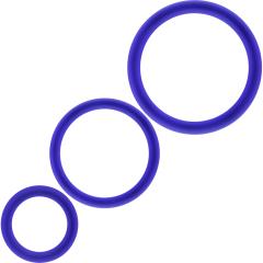 Performance Pure Premium Silicone Cockrings, VS4 Indigo