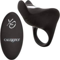 CalExotics Silicone Rechargeable Pleasurizer Ring with Wireless Remote, Black