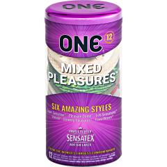ONE Mixed Pleasures Assorted Condoms Pack of 12