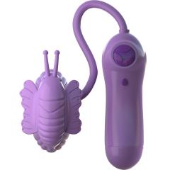 Fantasy For Her Butterfly Flutt-Her Clitoral Vibrator with Suction, 2 Inch, Lavender