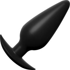 Anal Fantasy Elite Weighted Silicone Butt Plug, 4.1 Inch, Black