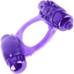 Fantasy C Ringz Duo Vibrating Super Ring by Pipedream, Purple