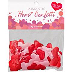 Romantic Heart Confetti, Red/Pink