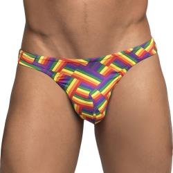 Male Power Pride Fest Bong Thong, Large/Extra Large, Rainbow Print