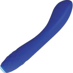 Evolved Rainbow Rechargeable Light Up Prostate Vibrator, 7.5 Inch, Blue