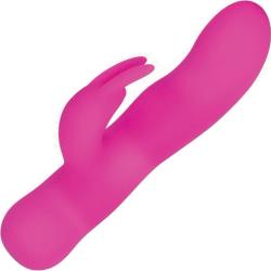 Evolved Sugar Bunny Silicone Personal Vibrator for Women, 6.75 Inch, Pink