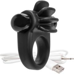 Screaming O Charged Skooch Rechargeable Cock Ring, Black