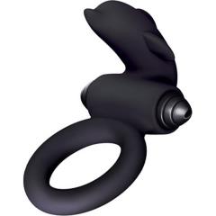 Icon Brands S Bullet Flipper Vibrating Silicone Cock Ring, Black