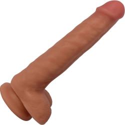 Thinz Slim Dong with Balls by Curve Novelties, 8 Inch, Vanilla