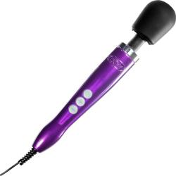 Doxy Die Cast Premium Electric Wand Massager with Silicone Head, 15 Inch, Purple