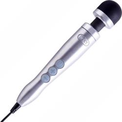 Doxy Die Cast Number 3 Wand Massager with Silicone Head, 11.25 Inch, Brushed Silver