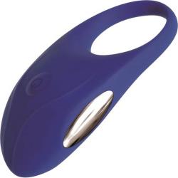 Adam and Eve Rechargeable Couples Penis Ring, Blue