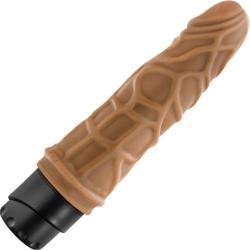 Dr Skin Cock Vibe 3 Thick Realistic Personal Massager, 7.25 Inch, Mocha
