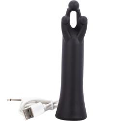 Screaming O Try-It Rechargeable Triple Contact Vibrator, Frisky Black