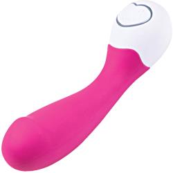 LoveLife Cuddle Mini Rechargeable G Spot Vibe by OhMiBod, 4.7 Inch, Pink/White